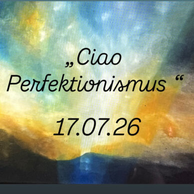 Linoldruck "Ciao Perfektionismus"